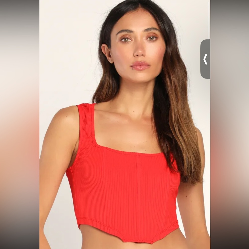 Red Crop Top